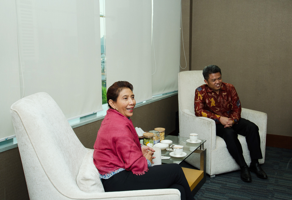 Bahas Garam, Ketua KPPU Kunjungi Susi Pudjiastuti